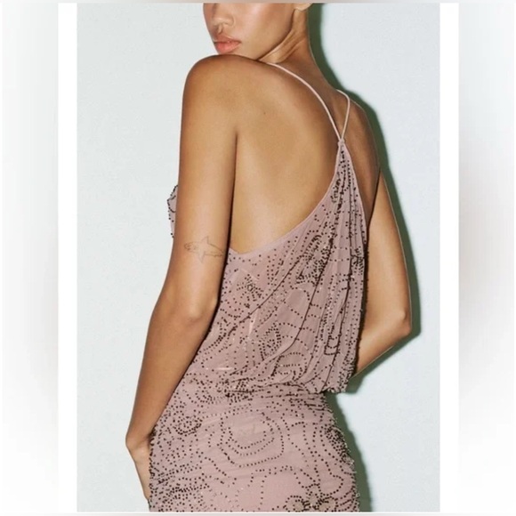 ZARA BEADED AND SEQUINED MINI size M - Picture 3 of 8